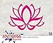 JINTORA Etiqueta para el Coche/Etiqueta engomada - Flor de Loto Lirio de Agua - 120x90mm - JDM/Die Cut - Bull Terrier - Perro