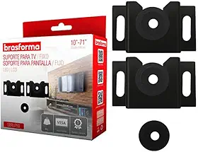Suporte de parede para TV 10-71" SBRU750 BRASFORMA, Brasforma, SBRU750, Preto