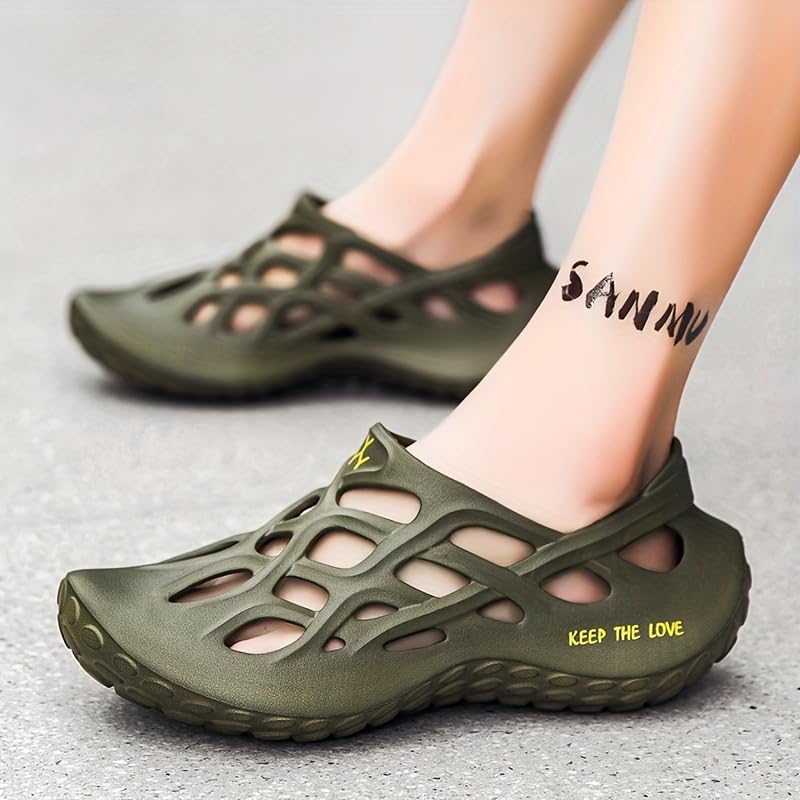 Men's Comfortable Style Slip-On Sports Sandals - Breathable and Anti-Slip, Suitable for Outdoor Activities and Driving, Fashionable Beach Shoes, Made of EVA Material2