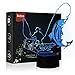 Produktbild HeXie LED Nacht Lichter 3D Illusion Nachttisch Lampe 7 Farben ändern Schlafen Beleuchtung Smart Touch Button Nette Geschenk Warming präsentieren kreative Dekoration ideale Kunst Handwerk (Angeln)