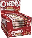 Müsliriegel Corny Big Cinnamon Roll | Großer Riegel mit Zimtgebäck-Geschmack & wertvollem Getreide | Süß-knuspriger Genuss für Büro, Schule, Uni & unterwegs | 24 x 40 g