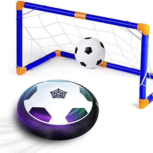 Phanda Toyz Hover Soccer, Hover Soccer Ball Set with 2 Goals, A LED Light Hover Ball, A Pump, an Inflatable Soccer, Gift Toys for Boys 3-13