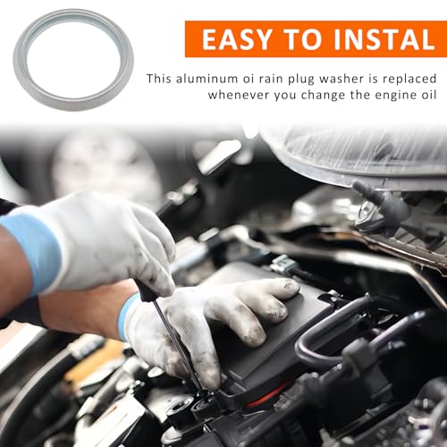 Image of 15PCS M16 Transmission Fluid and Oil Drain Plug Crush, 16mm Crush Washer Oil Drain Plug Part # PN 803916010 for Subaru 2010-2022 Ascent BRZ Crosstrek Outback WRX Forester Impreza Legacy