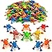 Playbees Mega Pack of Jump n Leap Frog Toys - 144 Pack - 2 Inch - Assorted Colors Exciting Jumping Plastic Frogs for Endless Fun - Party Favors, Goody Bag Fillers, Classroom Prize