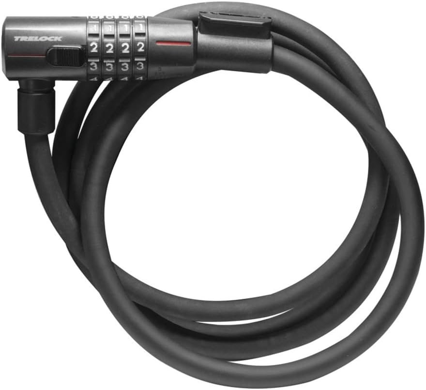 Trelock 2231260893 Unisex Adult Combination Cable Lock 85 cm Black