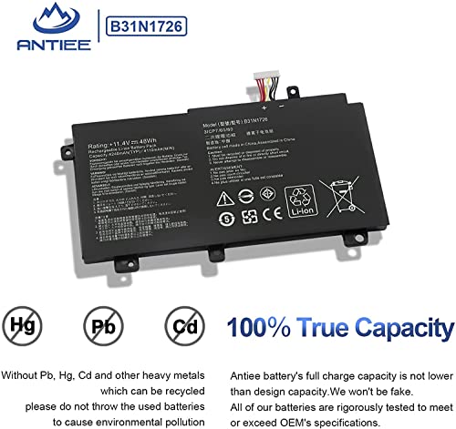 ANTIEE B31N1726 Batteria per ASUS TUF Gaming FX504...