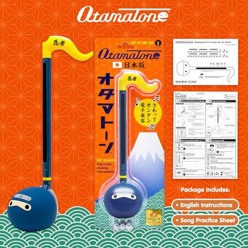 Image of Otamatone Japanese Electronic Musical Instrument Portable Music Synthesizer from Japan by Maywa Denki Studio Award Winning, Educational Fun Gift for Children, Teens & Adults - Ninja & Hatsune Miku