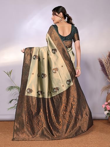 Image of Avantika Fashion Women's Kanjivaram Soft Silk Banarasi Sarees With Blouse Piece For Women