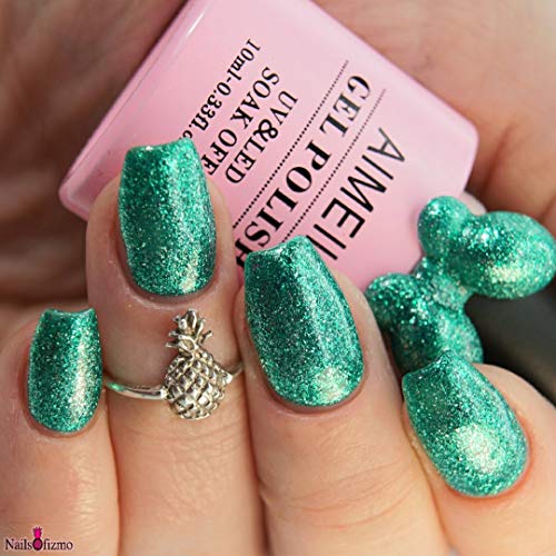 Esmalte de gel UV LED AIMEILI Chilly Shine Green 10ml miniatura 5