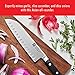 ZWILLING J.A. Henckels Professional "S" Couteau Santoku à bord creux 7-inch Black/Stainless Steel