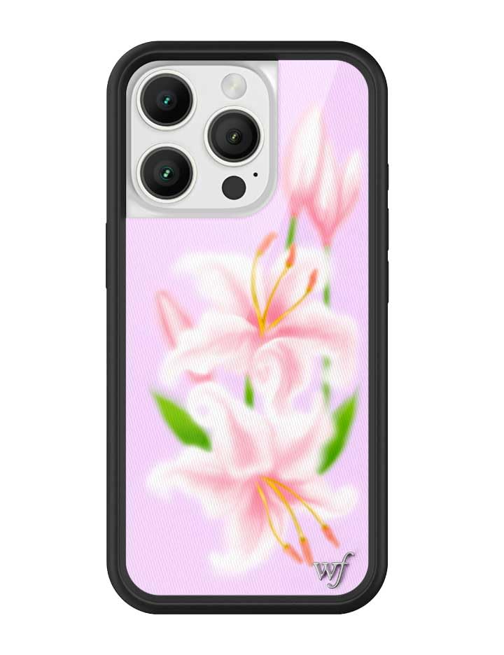 Image of Wildflower Cases - iPhone 16 Pro Compatible - Sweet Lily | Impact-Certified 6.5 ft Drop Protection Case, Raised Protective Bumper, Cute Aesthetic Design, Women-Owned Small Business