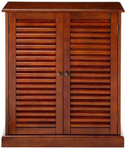 247Shopathome Della Rustic Rectangle 5-Shelf Wood Shoe Cabinet, Oak #TOP1