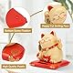 Cyrank Solarbetriebene Glückskatze, Chinesische Glückskatze, Winkekatze, Solarbetriebene Kawaii Winkende Katze, Reichtumskatze Kleine Feng Shui Glückskatze Dekor Für Home Display Decor(Gelb)