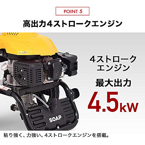 HAIGE(ハイガー) 高圧洗浄機 エンジン式 19MPa 5つの噴射パターン 洗浄剤タンク付 給水機能付 洗車 HG-DGPW1908 7枚目
