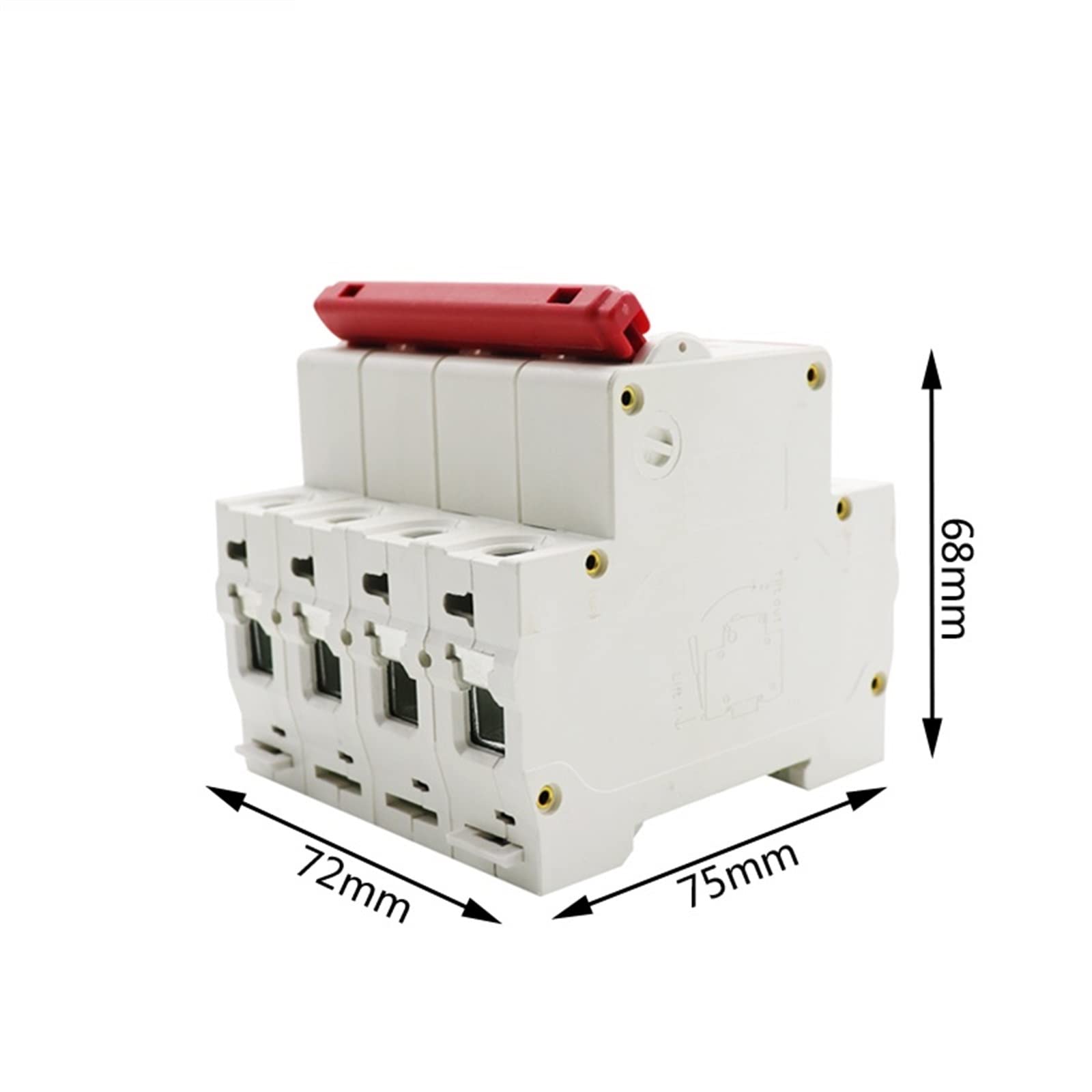 10 mini wyłączników solarnych 1000 V DC 4P, zabezpieczenie przed przeciążeniem, 6 A, 10 A, 16 A, 20 A, 25 A, 32 A, 40 A, 50 A, 63 A, do systemów fotowoltaicznych (25 V)