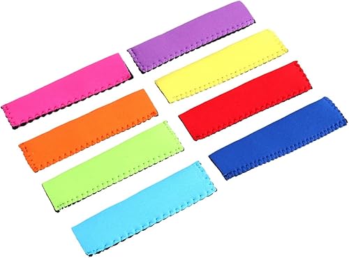 Miniatura 7 de Luxshiny 10 piezas de paletas de neopreno mixtas reutilizables para congelador, aislador, bolsa antifiesta, anticongelante, tubos de barbacoa,