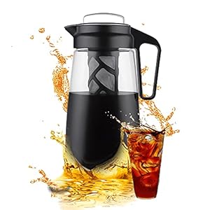 Kkan Cold Brew – 2 liter (Cold Brew Coffee Maker), infuser met fijn netfilter en luchtdicht deksel, exclusief design in Tritan, 100% BPA-vrij.