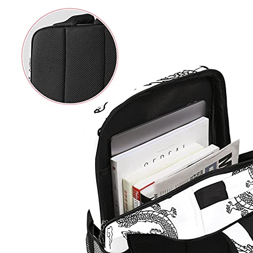 Sac à dos ordinateur portable avec motif dragon pour le travail