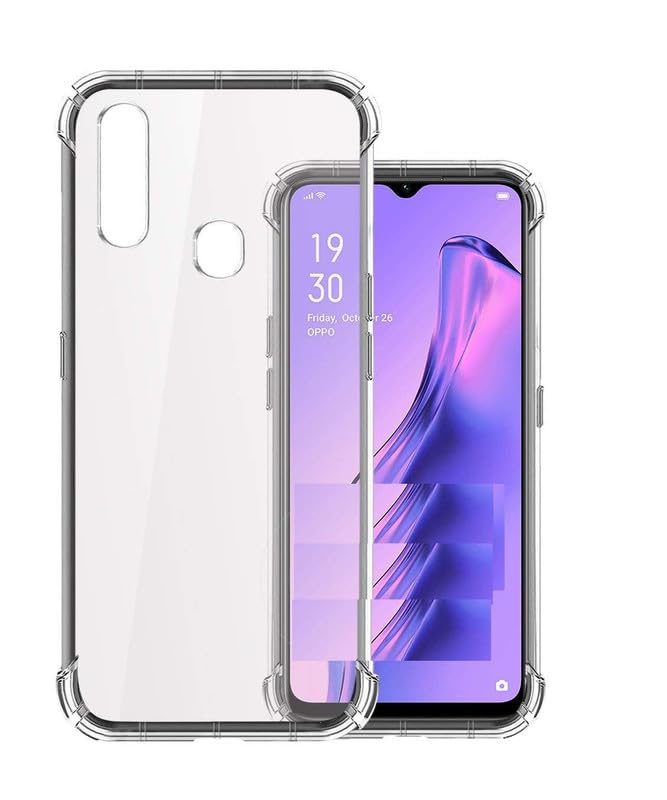 Image of Case Creation New Oppo A31 Premium Imported 0.3mm Crystal Clear Totu Silicone Transparent Flexible Soft Corner Protection with TPU Slim Back Case Color Variation Cover for Oppo A31