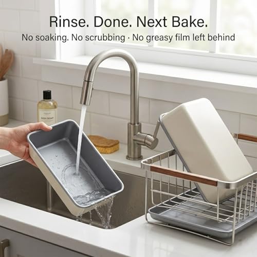 2 Pack 9x5 Inch Loaf Pan, Heavy Duty Nonstick Bread Pans for Baking - Image 4
