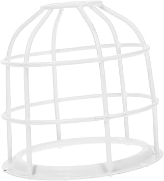 Stainless Bulb Guard Cage for Workshop Factory White Wire