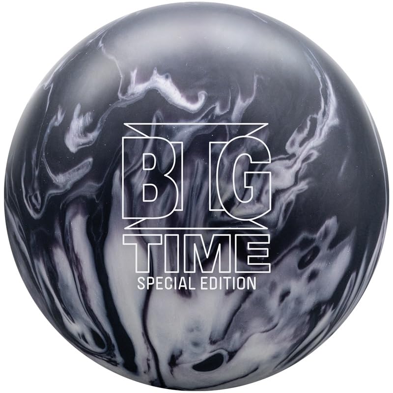 Bowlerstore Products Ebonite PRE-DRILLED Big Time Bowling Ball - Black/Silver 14lbs