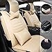 Produktbild Gullivery Auto-Sitzbezüge Für M aybach S 5-Seats PU-Leder Sitzbezug Vordersitze und Rücksitze Sitzauflagen Schonbezüge mit Seitenairbag Öffnung Beige Luxury 9PCS