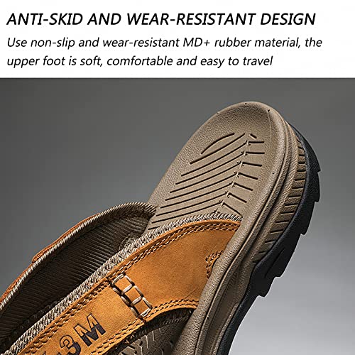 Sandales de plage en cuir pour homme avec bout fermé élégant - 2