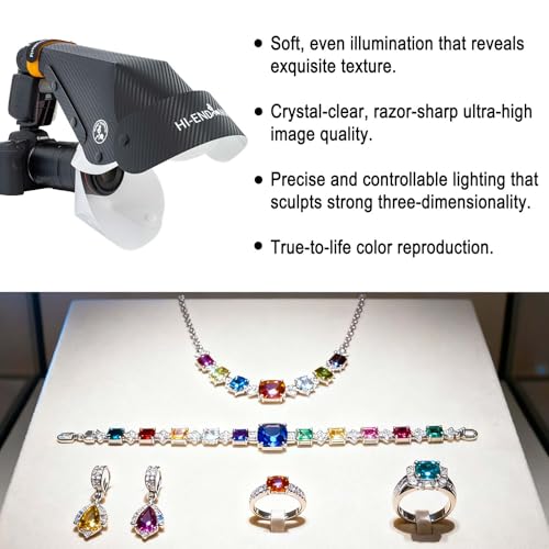 Macro Flash Diffuser Softbox for Insect/Jewelry/Stop Motion Photography, Compatible with 90-110mm Macro/Zoom Lenses, Portable Speedlite Softbox.