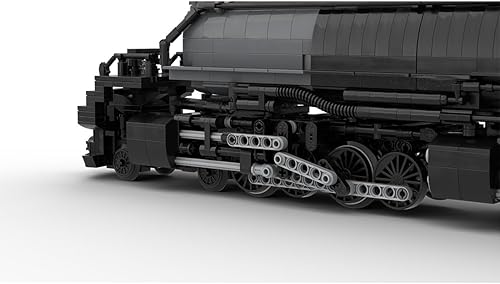 Miniatura 5 de Bloques de construcción de locomotora, 140 4014 Big Boy RC Train Juego de bloques de construcción, kit de locomotora de vapor a control remoto con
