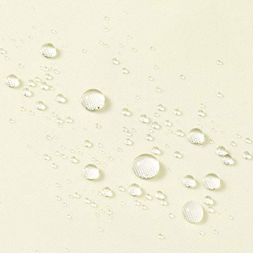 Image of N&Y HOME Fabric Shower Curtain or Liner 36 x 72 Inches Bath Stall Size with 2 Bottom Magnets, Hotel Quality, Washable, Water Repellent, Sand