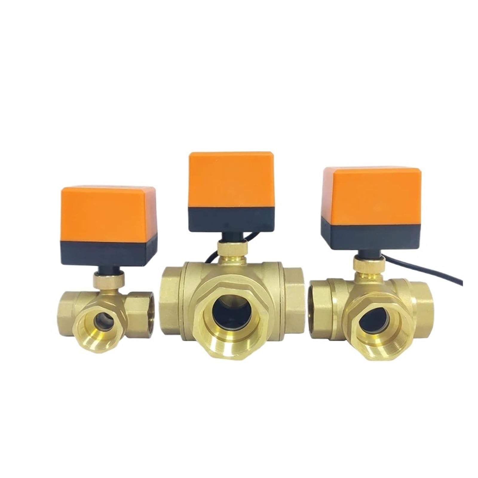 Robinet électrique en laiton 12V trois voies pour arrosage automatique