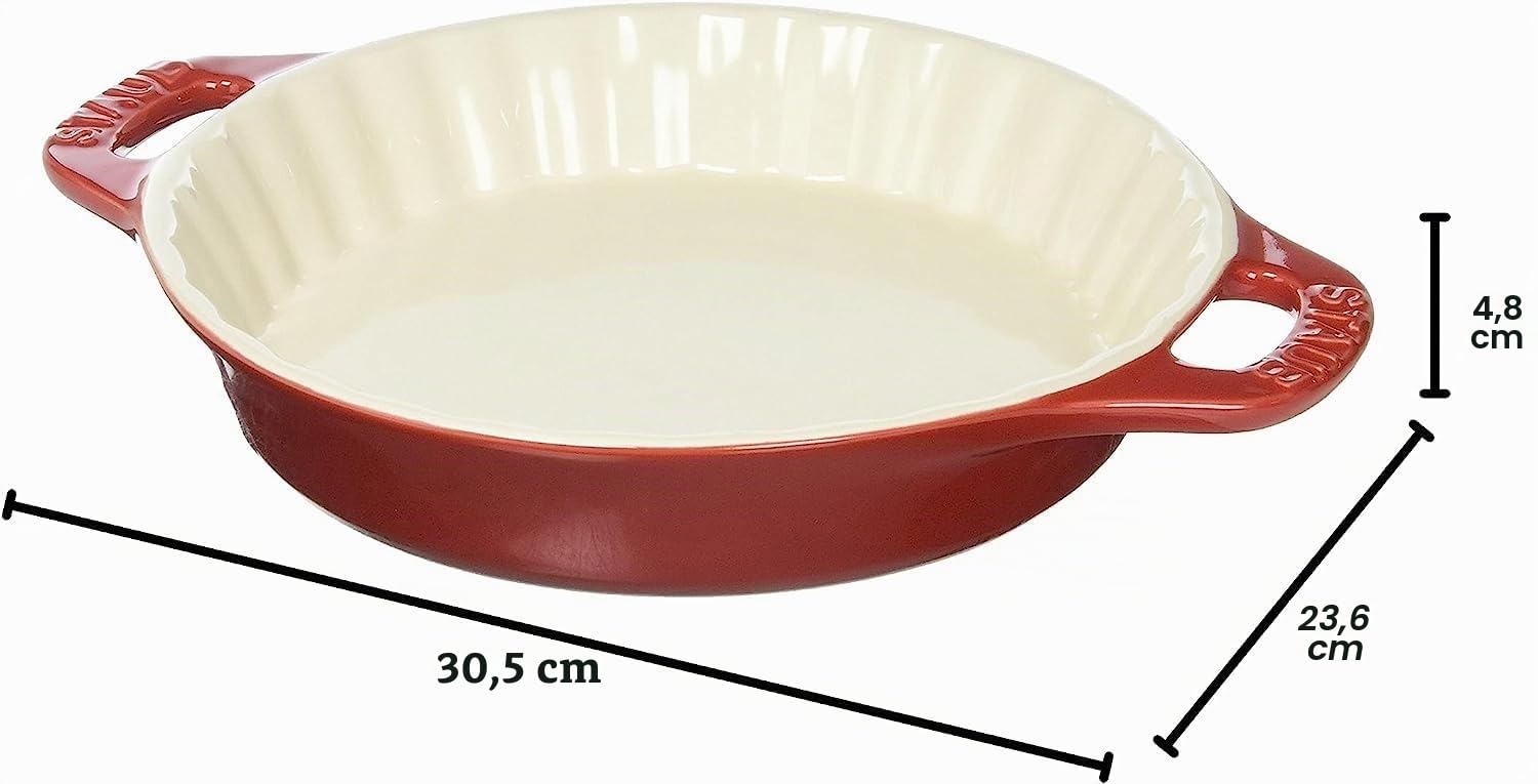Staub 40508-614 Moule à tarte en céramique Cerise