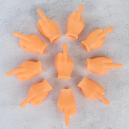 11Pcs Tiny Hands Mittelfinger Puppets Mini Finger Puppets Hands Major Kleine Fingerpuppen Mini Hands Spiel dekors Zubehör Geschenk für Aprilscherz Halloween,Gummi,Puppen-Kasperletheater,Fingerpuppen