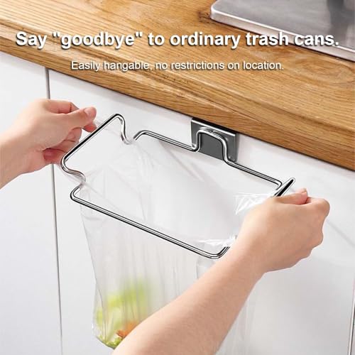 Image of Garbage Bag Holder, Dustbin Holder for Kitchen Cabinet, Under Counter Bin, Space-Saving Solution for Kitchen and Bathroom