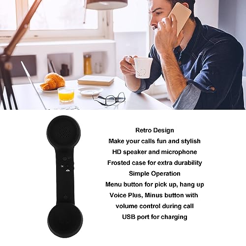 Uppladdningsbar Retro Mobiltelefon med Klart Ljud och Mic