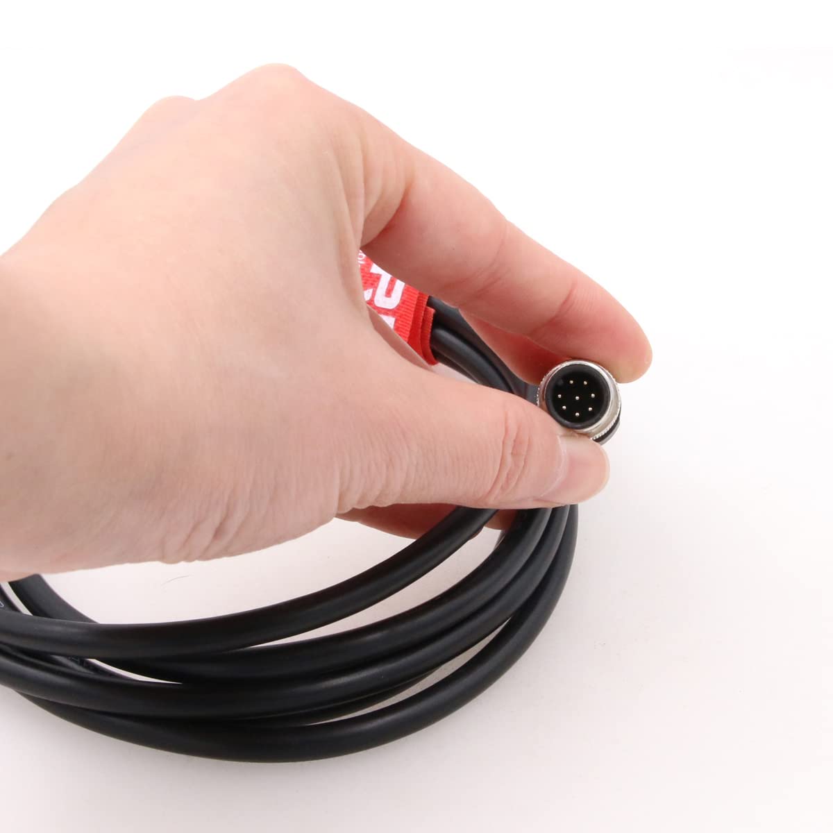DRRI M12 Right Angle 8-Pins Male Sensor Connector to Fly Lead Waterproof Electrical Shield Cable for Automation Application - Image 4