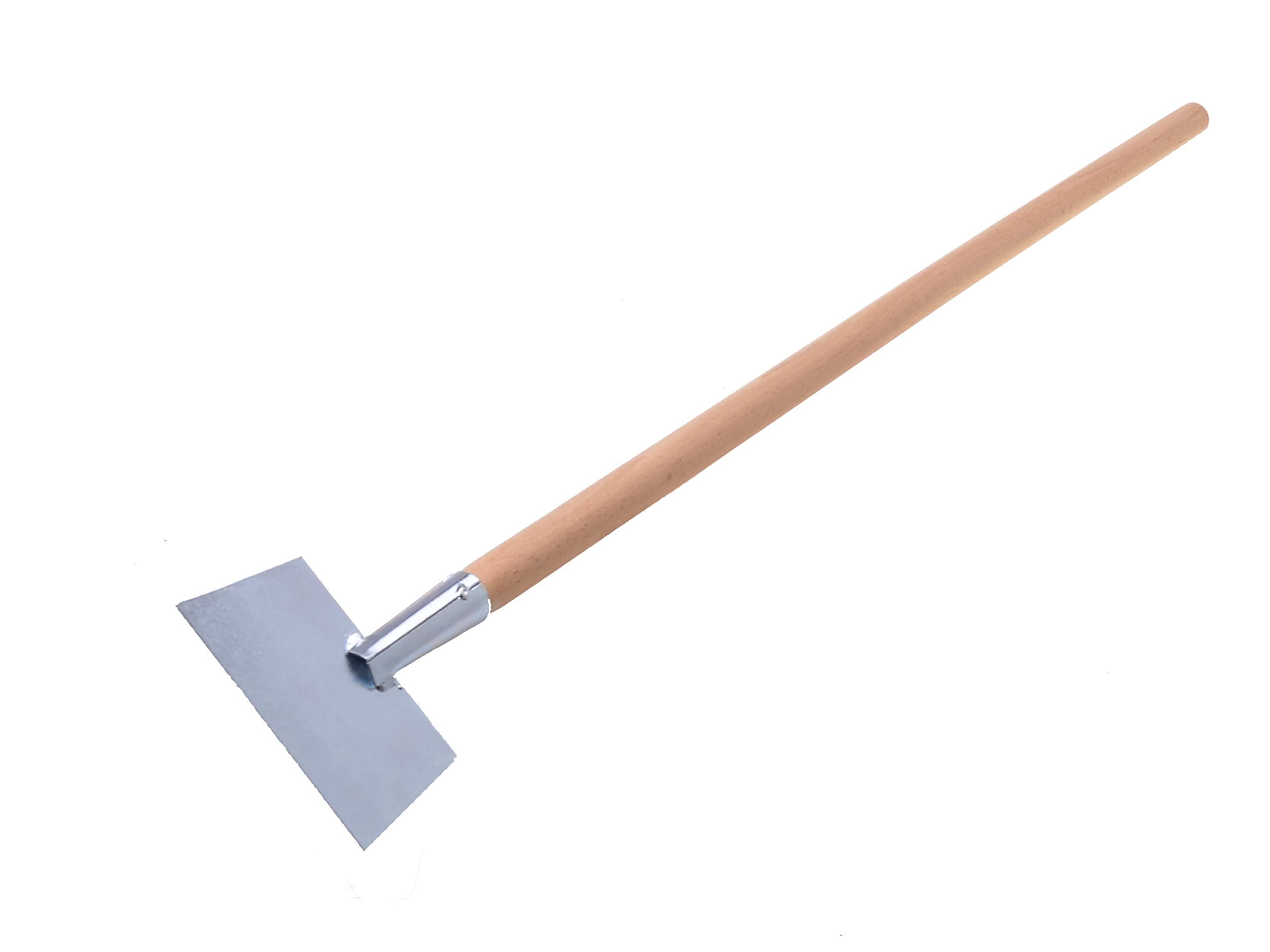 Wypychacz do lodu 150 mm, z trzonkiem, spód z metalu, zawias uderzeniowy, ocynkowany, skrobak do podłogi i chodnik, z trzonkiem, 95 cm