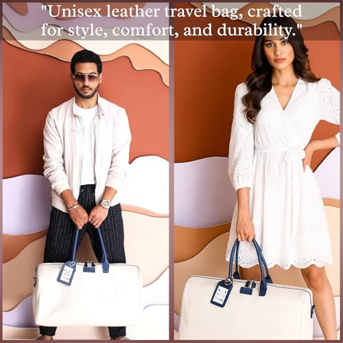 Full-Grained Italian Leather Cabin Duffel Elite Bag | Unisex Travel Bag | Genuine Leather Travel, Gym, Weekend Overnight Duffel Bag | Ideal Gift for Birthday, Wedding, For Women & Men4