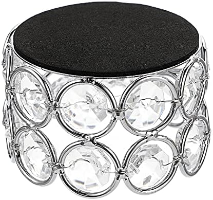 BSTKEY Set of 12 Crystal Tea Light Candle Holders, Decorative Votive Candle Holders Candle Centerpieces for Table Wedding Party Home Decor, Silver