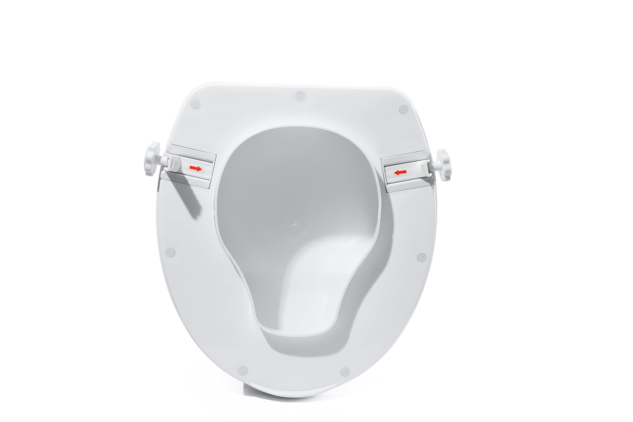 Akriva Erhöhter Toilettensitz mit Deckel (15cm hoch) - Komfortabler Toilettenaufsatz - Stabile WC-Sitzerhöhung - Toilettenaufsatz (10 cm)