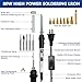 Soldering Iron Heat Set Insert Tool, 80W 110V LCD Digital Soldering Welding Iron Kit with Iron Tips and Heat Set Insert Tips, 16-in-1 Adjustable Temperature 180-500℃ Solder Kit, White