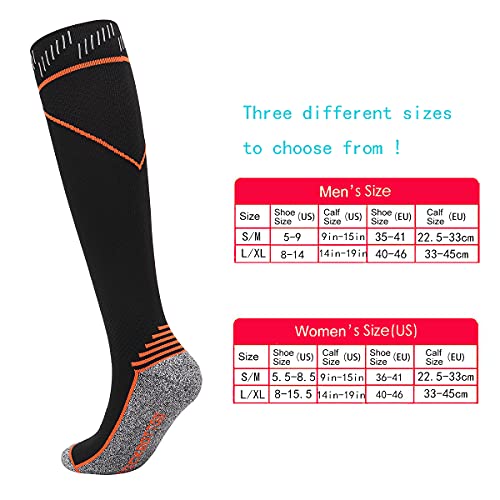 Compression Socks for Women & Men,Graduated Compression Sock 20-30 mmHg for Running, Athletic Sports,Travel3