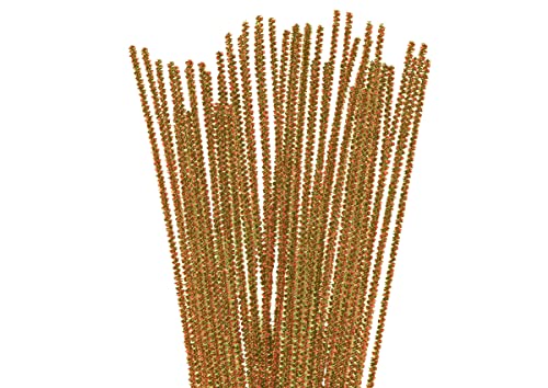 INNSPIRO Pipe cleaner chenille metallic gold 6mmx30cm. 25u., ideal for crafts with children decorations and creative activities