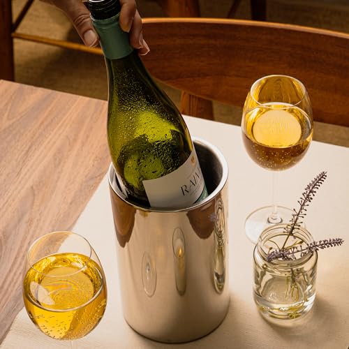image for Enoluxe Wine Chiller - Elegant Champagne Bucket, Insulated Bottle Cool