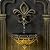 Teamson Home Fleur-de-lis Outdoor Water Fountain–Warm Glow Lighting with Adjustable Flow & Electric Pump, Black & Gold