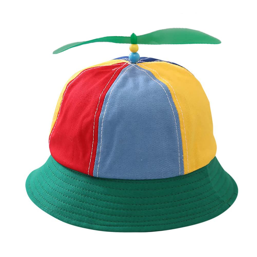 SIEBOLD Pack of 2 Propeller Hat, Helicopter Cap, Propeller Hat, Funny Hats, Fancy Dress Party Hats with Propeller, Suitable for Adults and Children, Size Adjustable (54-60 cm)