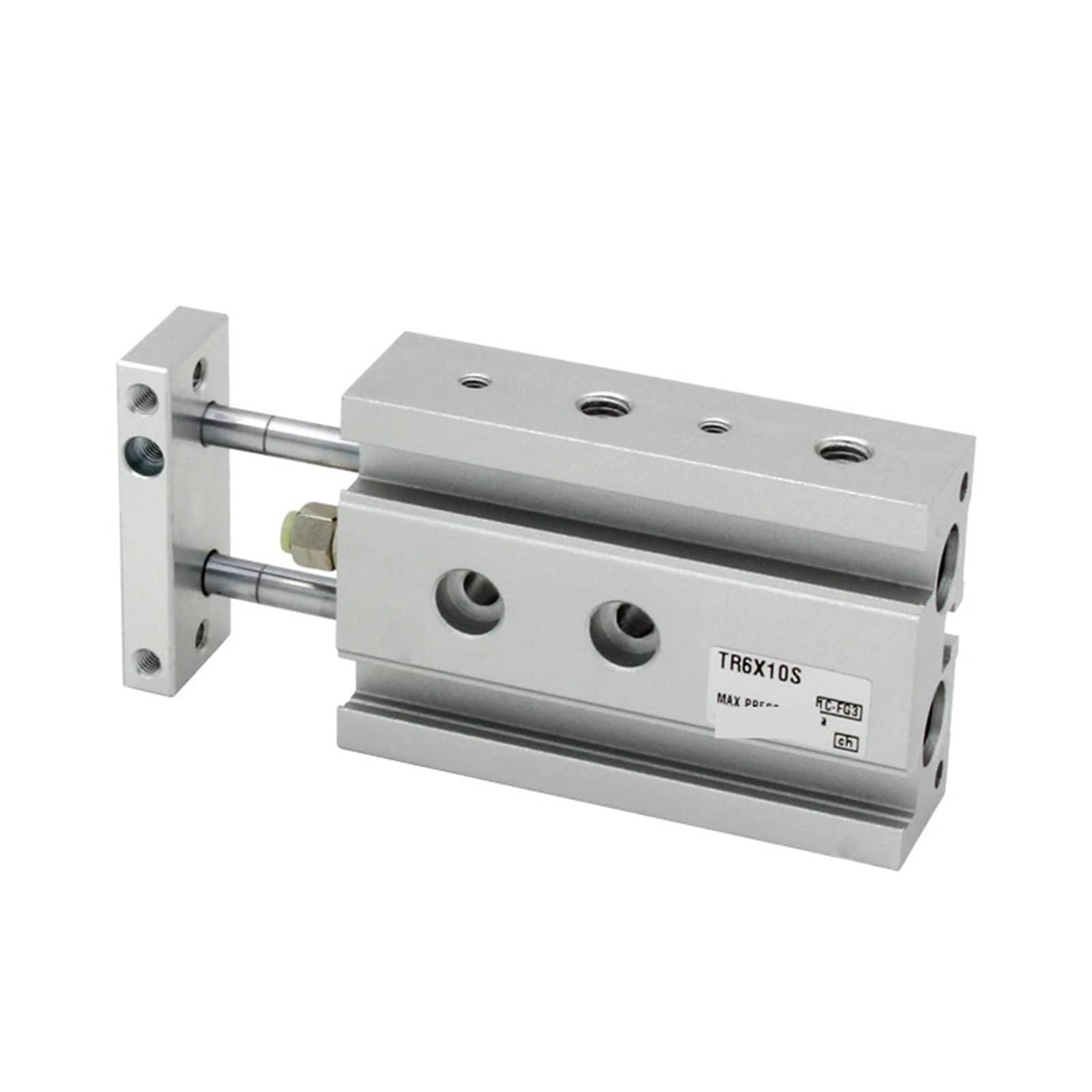 Cylindre à double tige TR20 anti-rotation pour guidage de précision