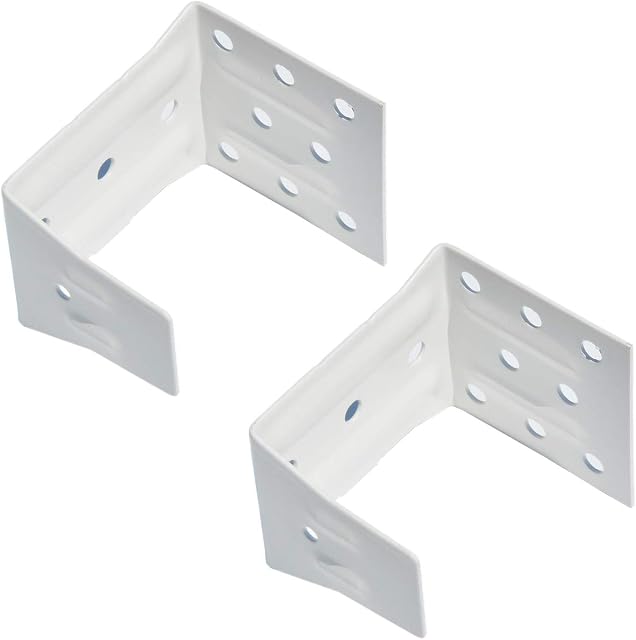 Cutelec Center Support Bracket 2 Pack White Color for 2" High Profile Blinds Headrail Holder