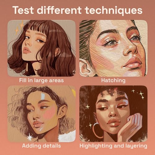 Image of ARTISTRO 24 Skin Tones Acrylic Paint Markers - Paint Pens for Drawing - For Fabric, Rock, Glass, Wood, Molds - Arts & Crafts Gift for Adults, Teens, Kids, Classroom Must Haves & School Supplies